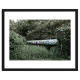 Graffiti pipe among the summer forest thumbnail