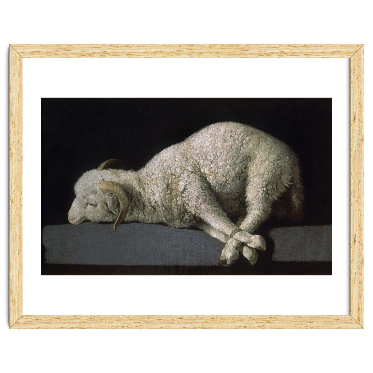 Agnus Dei - ca.1635-40 - oil on canvas - 37,3 x 62 cm - Spanish Baroque - NP 7293.