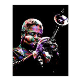 Dizzy Gillespie American Jazz Trumpeter Legend Colorful (Print Only) thumbnail