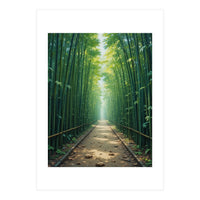 The Emerald Path: A Sun-Drenched Journey (Print Only)
