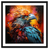 Vibrant Eagle Portrait Abstract Colorful Splatter Art thumbnail