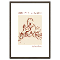 Girl With A Candle – Jean Baptiste Santerre