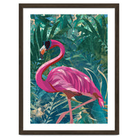 Flamingo in the jungle