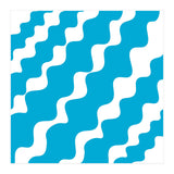 Slanting Blue Wavy Pattern (Print Only) thumbnail