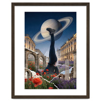 Cosmic Balance: Surreal Yoga in Ancient Dreamscapes