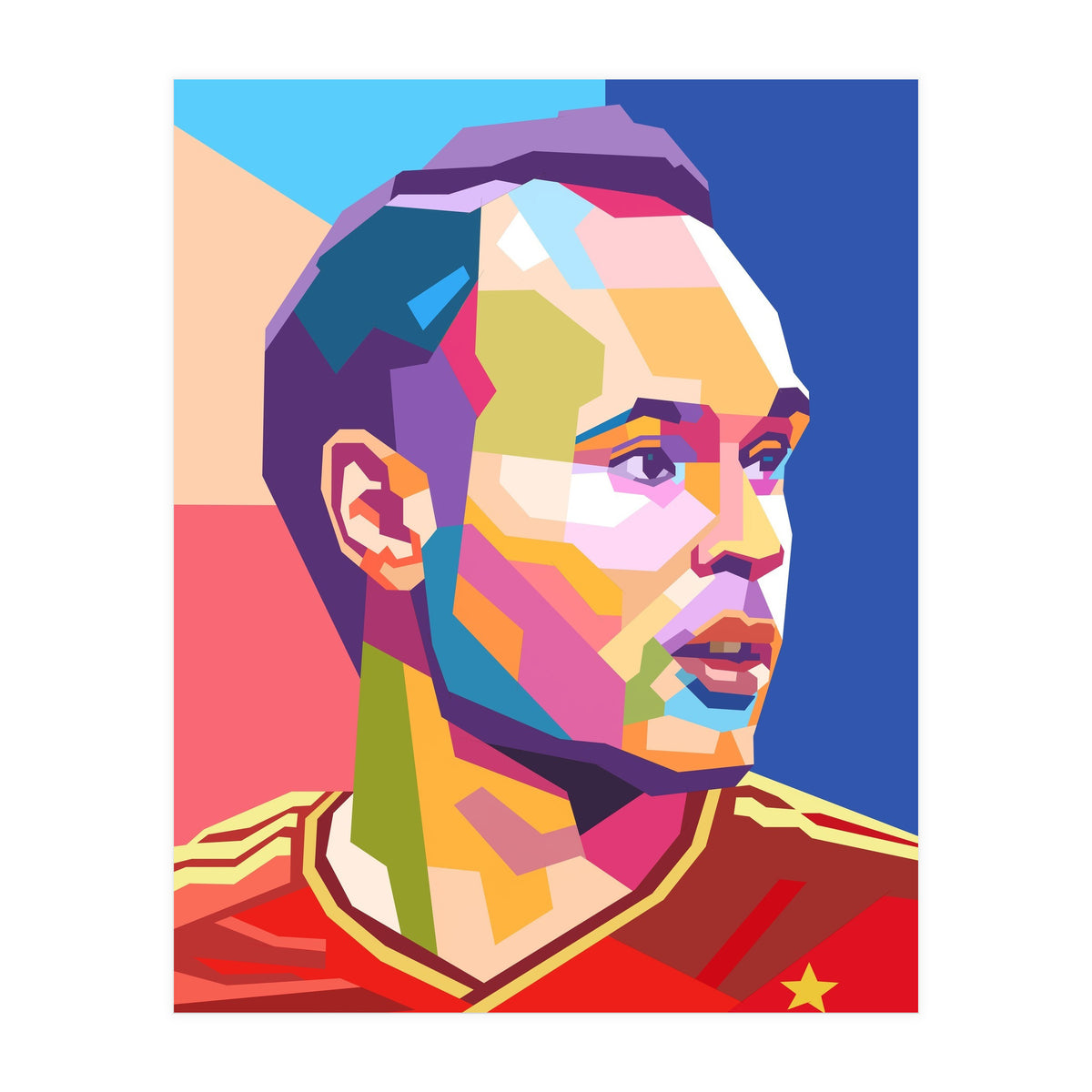 Iniesta pop art portrait (Print Only)