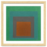 JOSEF ALBERS - HOMAGE TO THE SQUARE GREY BROWN GREEN thumbnail