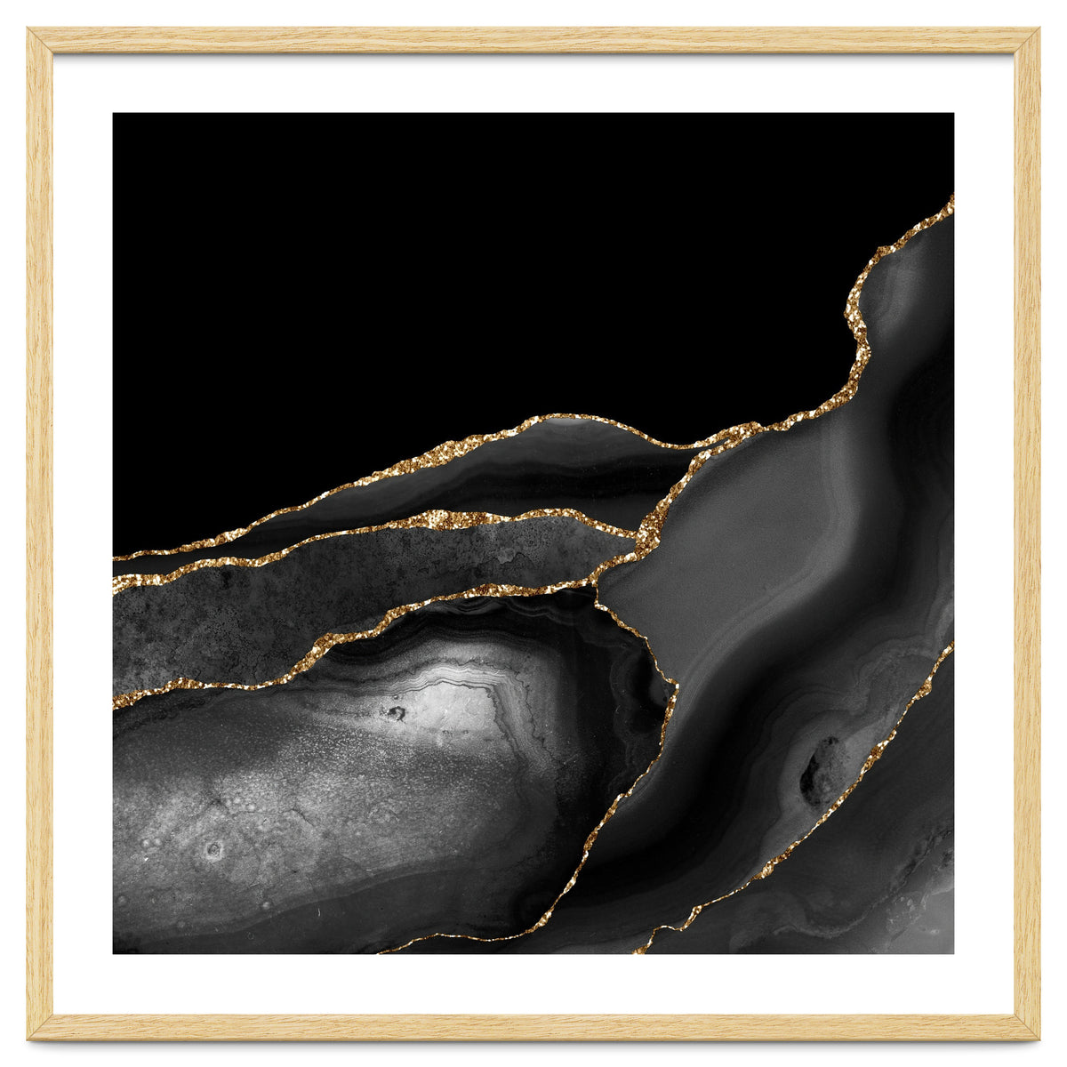 Black & Gold Agate Texture 04