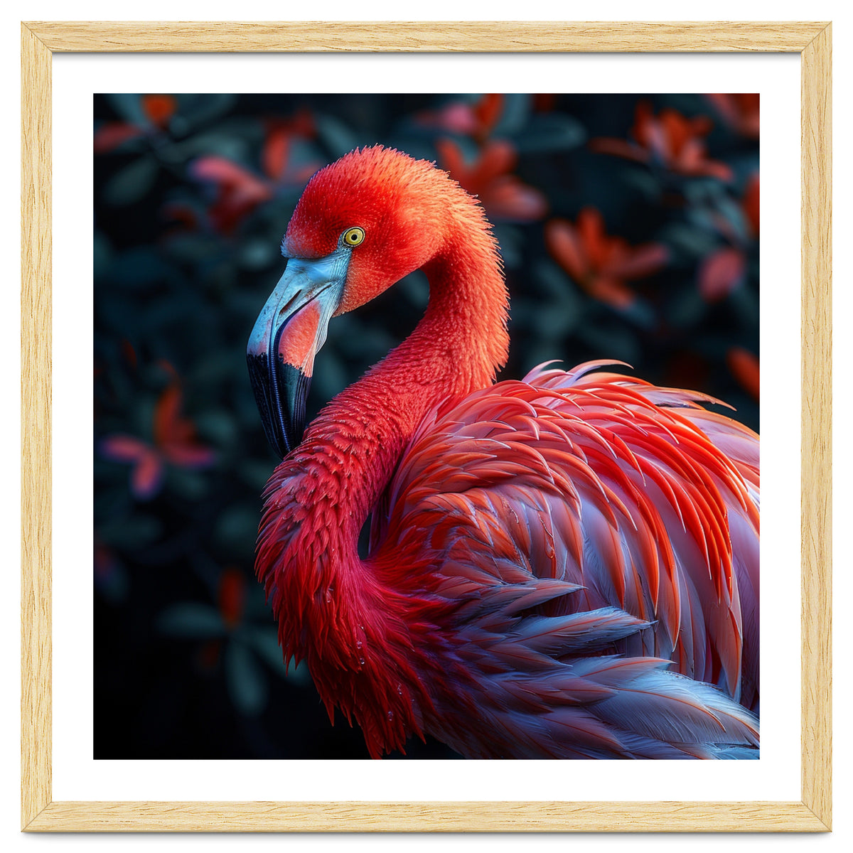 Vibrant Flamingo Bird Profile Majestic Pose