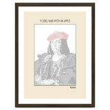 Young Man with an Apple (1505) – Raphael (ascii art) thumbnail