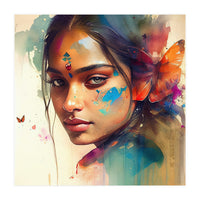 Butterfly Whisper Hindu Portrait (Print Only)