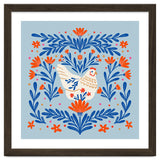 Blooming Chicken Blue And Orange thumbnail