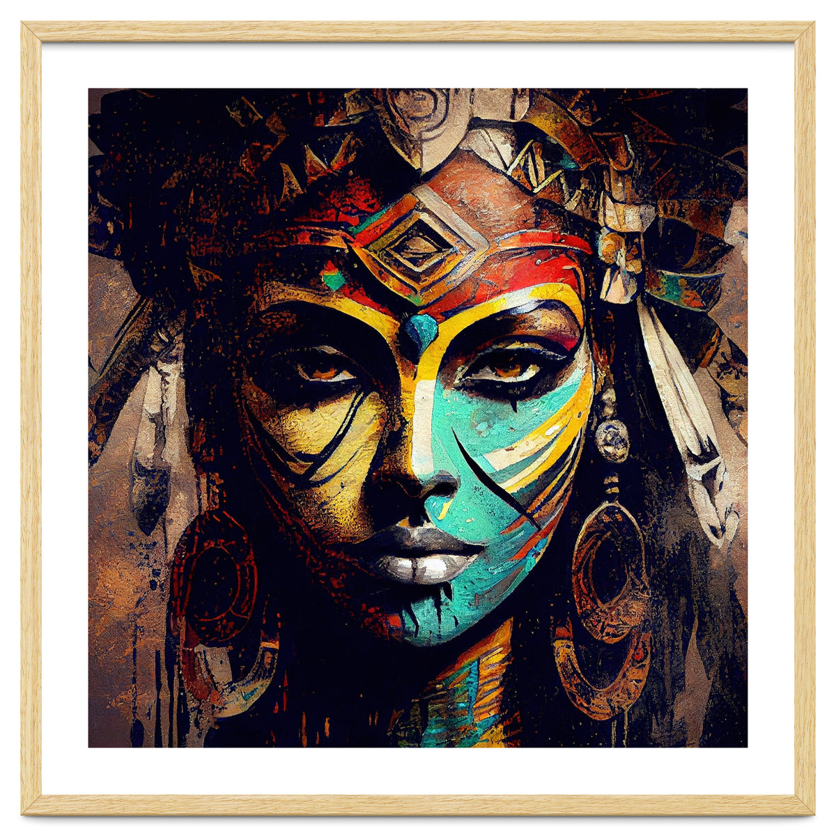 Midnight Warrior Woman Portrait