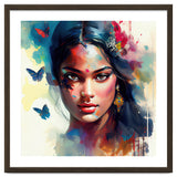 Azure Butterflies Hindu Portrait thumbnail