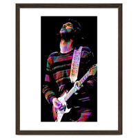 Eric Clapton American Rock and Blues Guitarist in Colorful