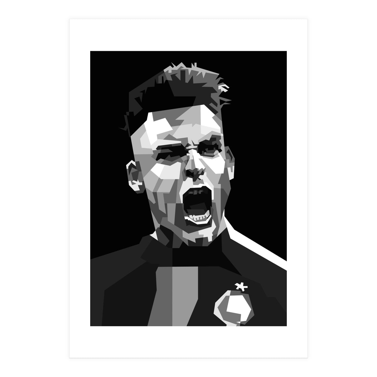 Lautaro Martinez Football Striker (Print Only)