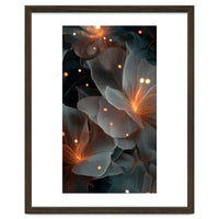 Ethereal Glowing Flora: Abstract Translucent Petals