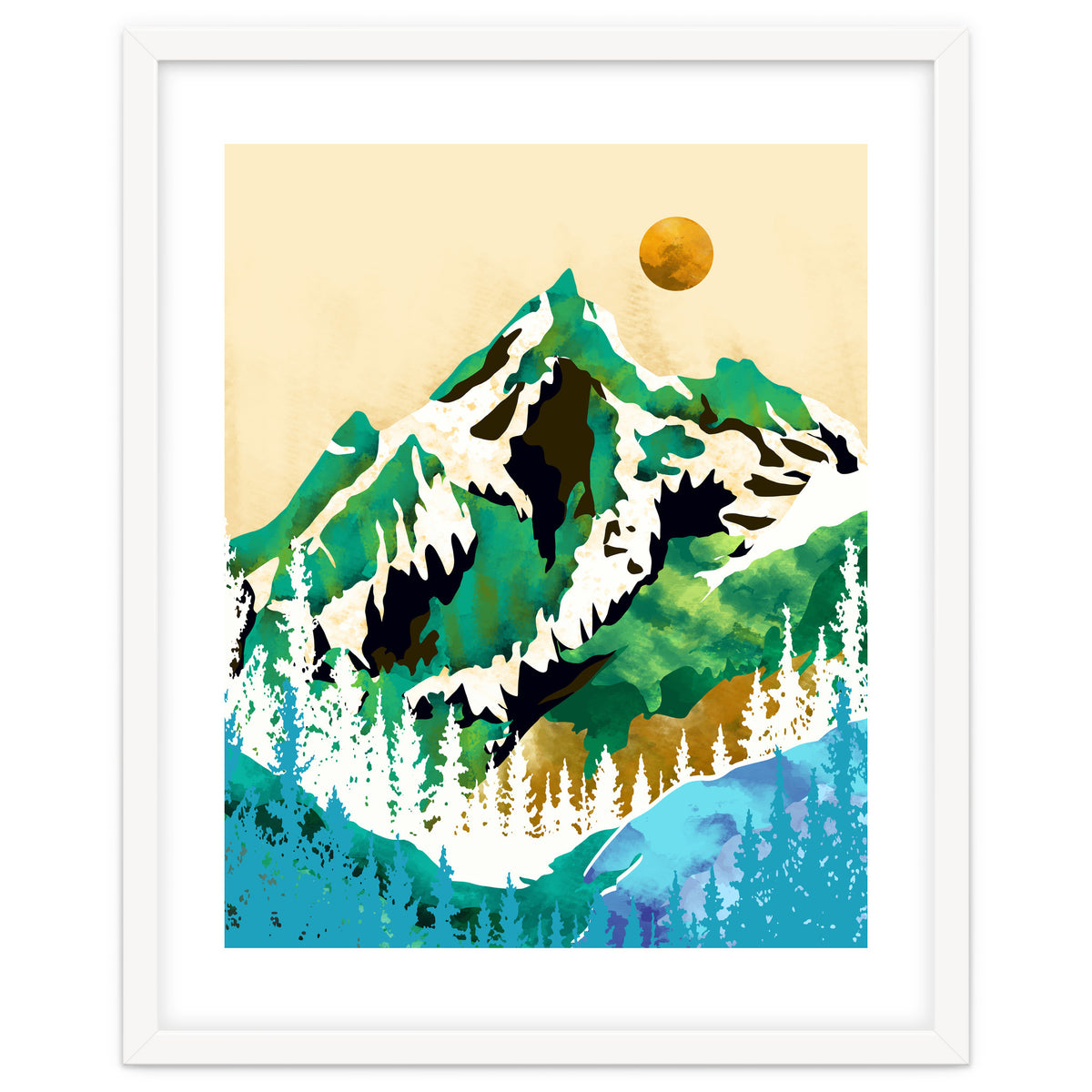 Grass Is Greener Wherever It Is Loved Positivity Nature Landscape Snow, Winter Mountains Painting Forest, Wild Travel Adventure