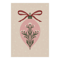 Christmas Floral Globe (Print Only)