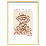 Self Portrait With Grey Felt Hat – Vincent Van Gogh thumbnail