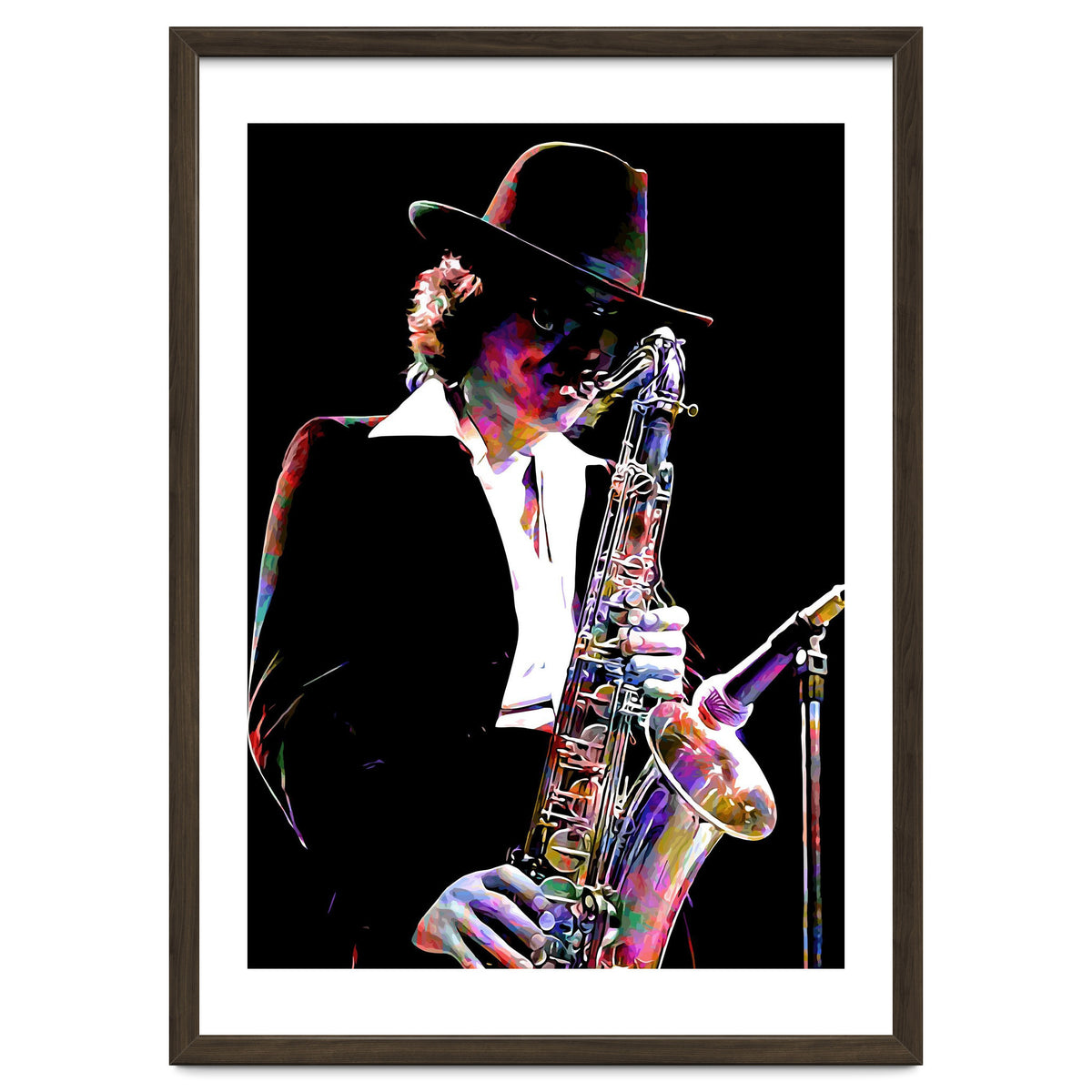 Gato Barbieri  Argentine Jazz Saxophonist Colorful Art