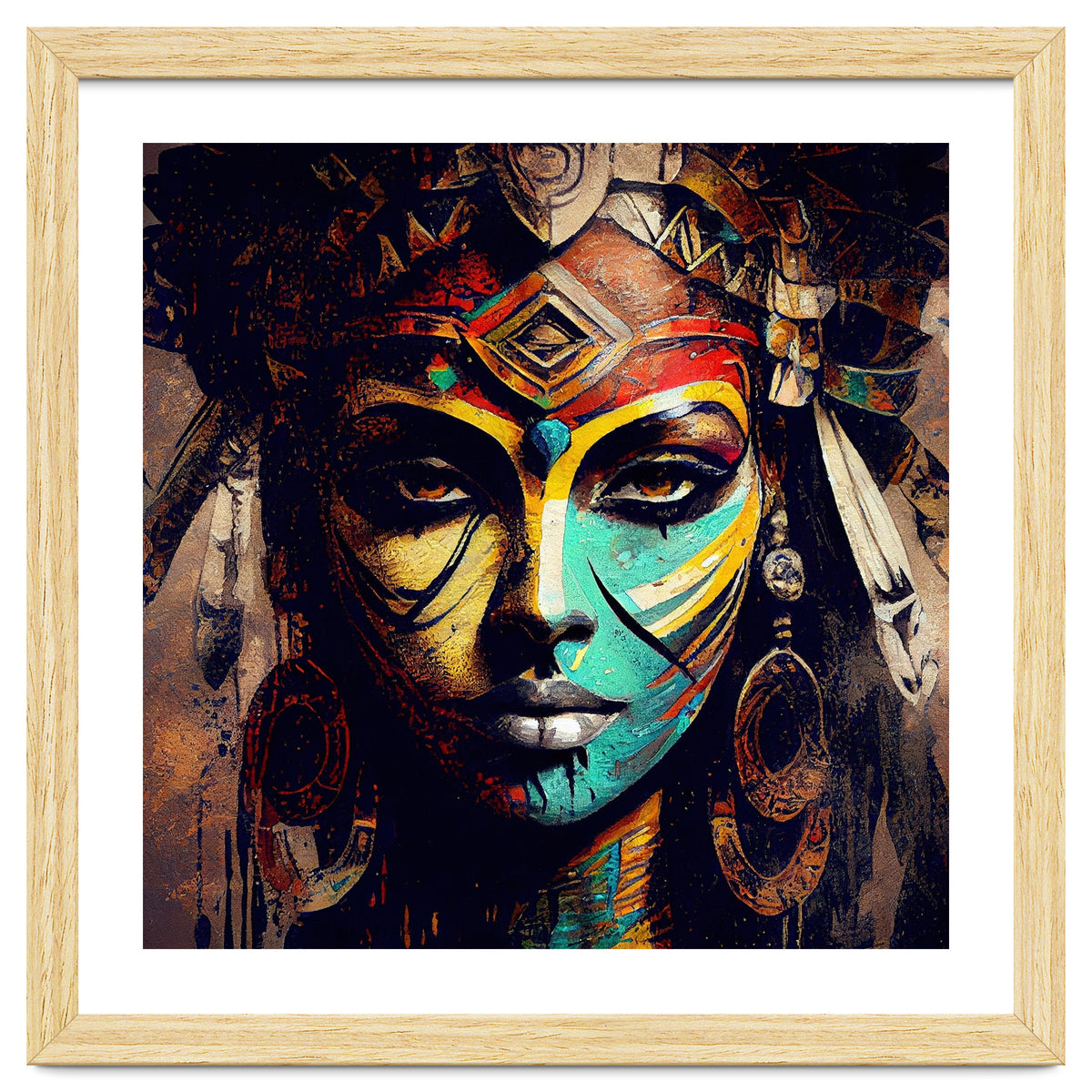 Midnight Warrior Woman Portrait