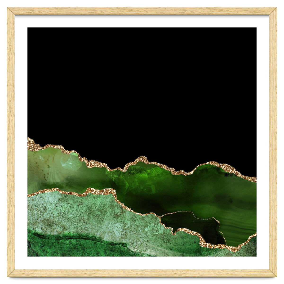 Green & Gold Agate Texture 10