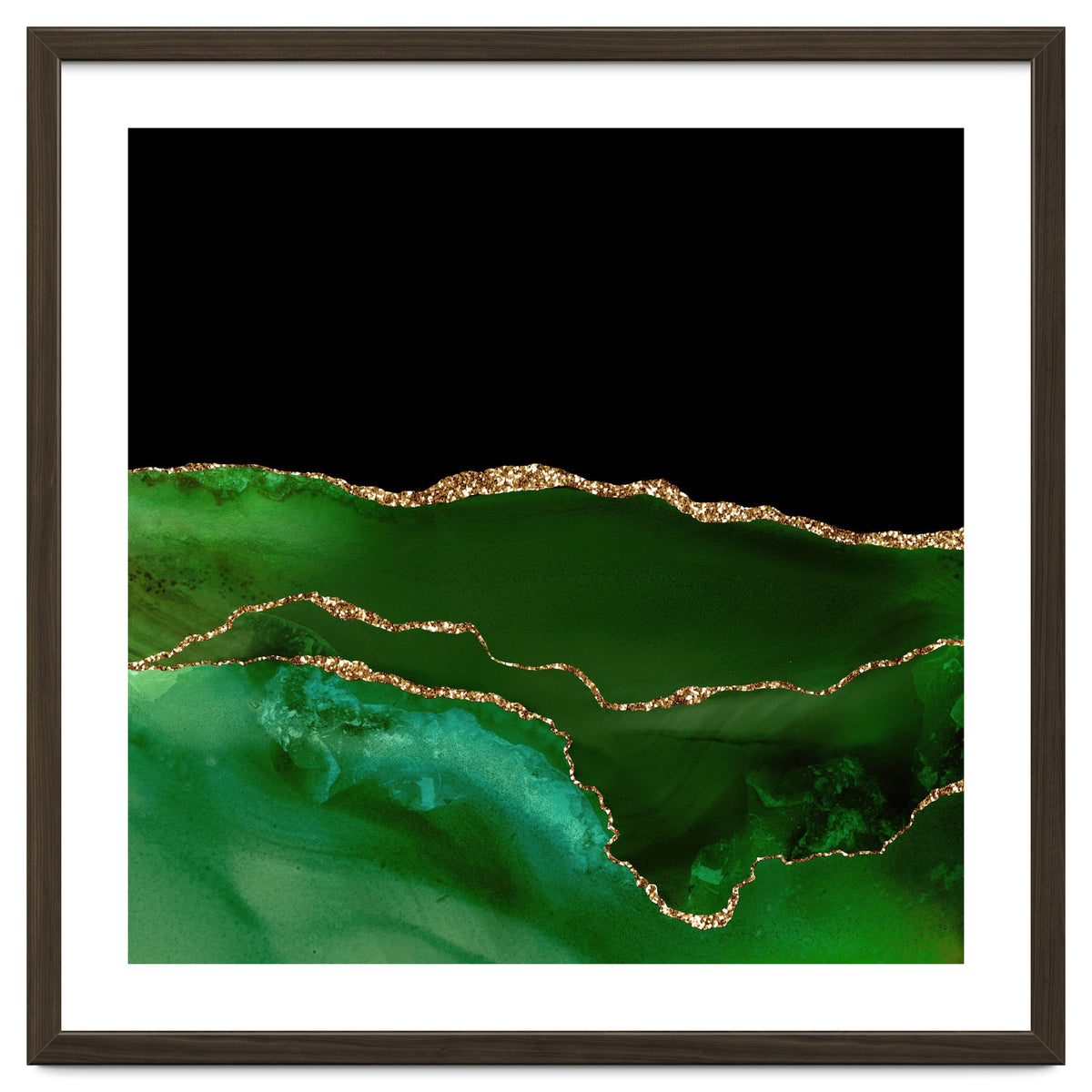 Green & Gold Agate Texture 07