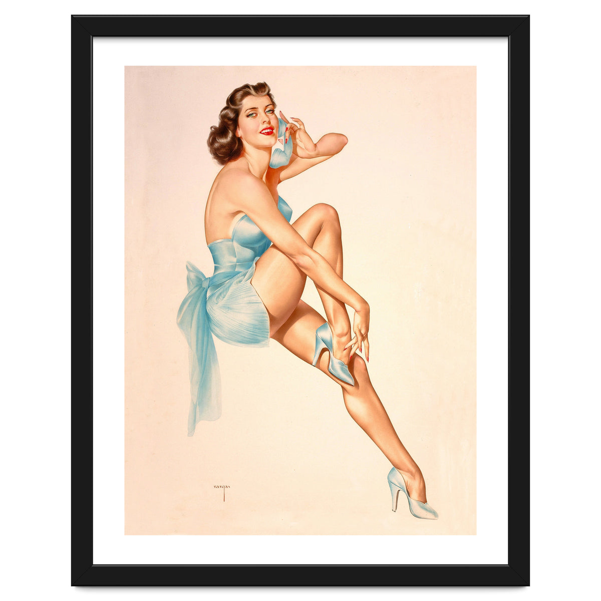 Beautiful Pinup Woman Posing In Ballerina Costume