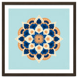 Mandala flower - orange and blue thumbnail
