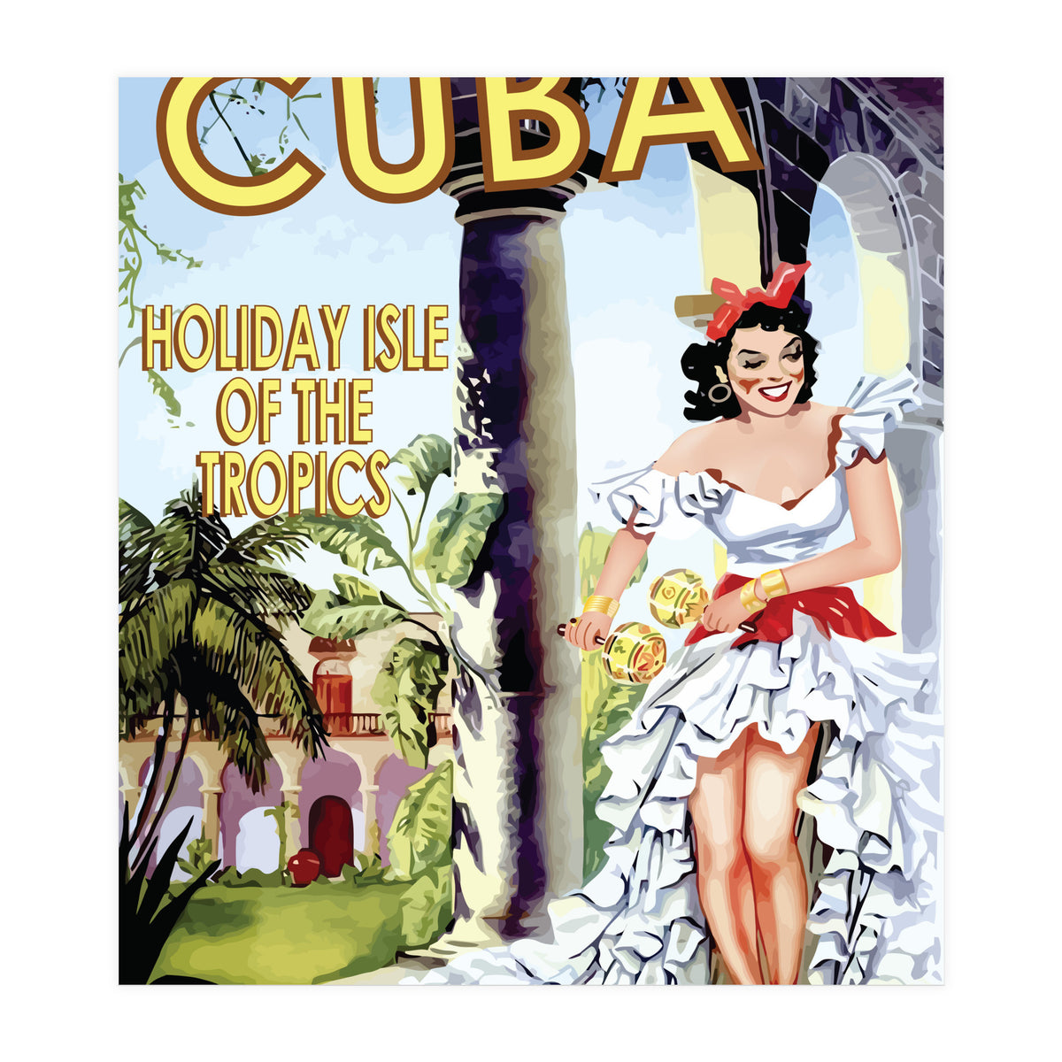 Cuba Holiday Island (Print Only)