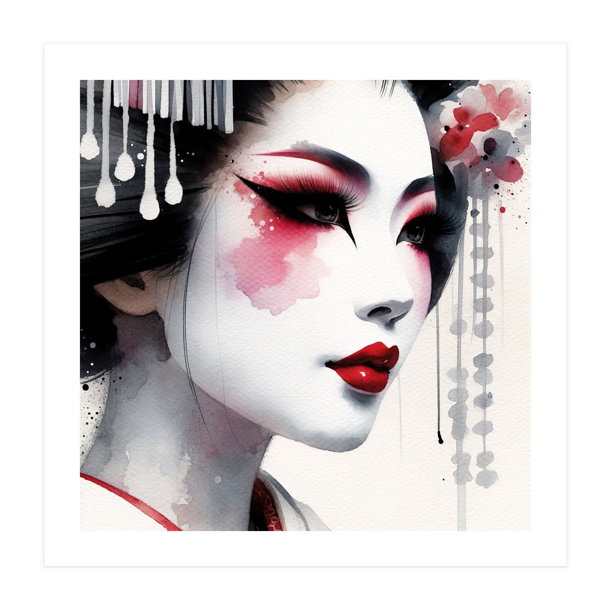 Porcelain Bloom Modern Geisha (Print Only)