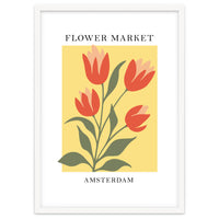 Amsterdam Flower Market - Modern Colorful Botanical Print