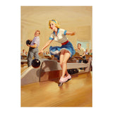 Sexy Pinup Girl On Bowling Incident (Print Only) thumbnail