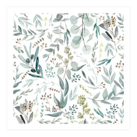 Eucalyptus Leaves Botanical Pattern (Print Only)