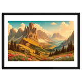Vintage Dolomites Poster, Italy thumbnail