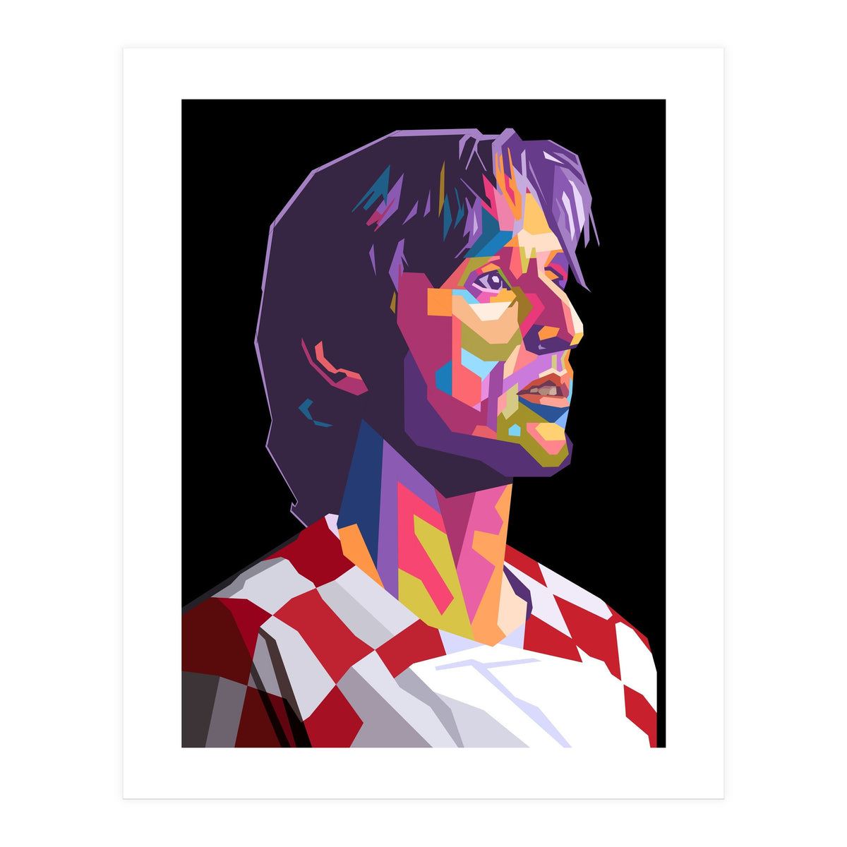Luka Modric pop art portrait (Print Only)