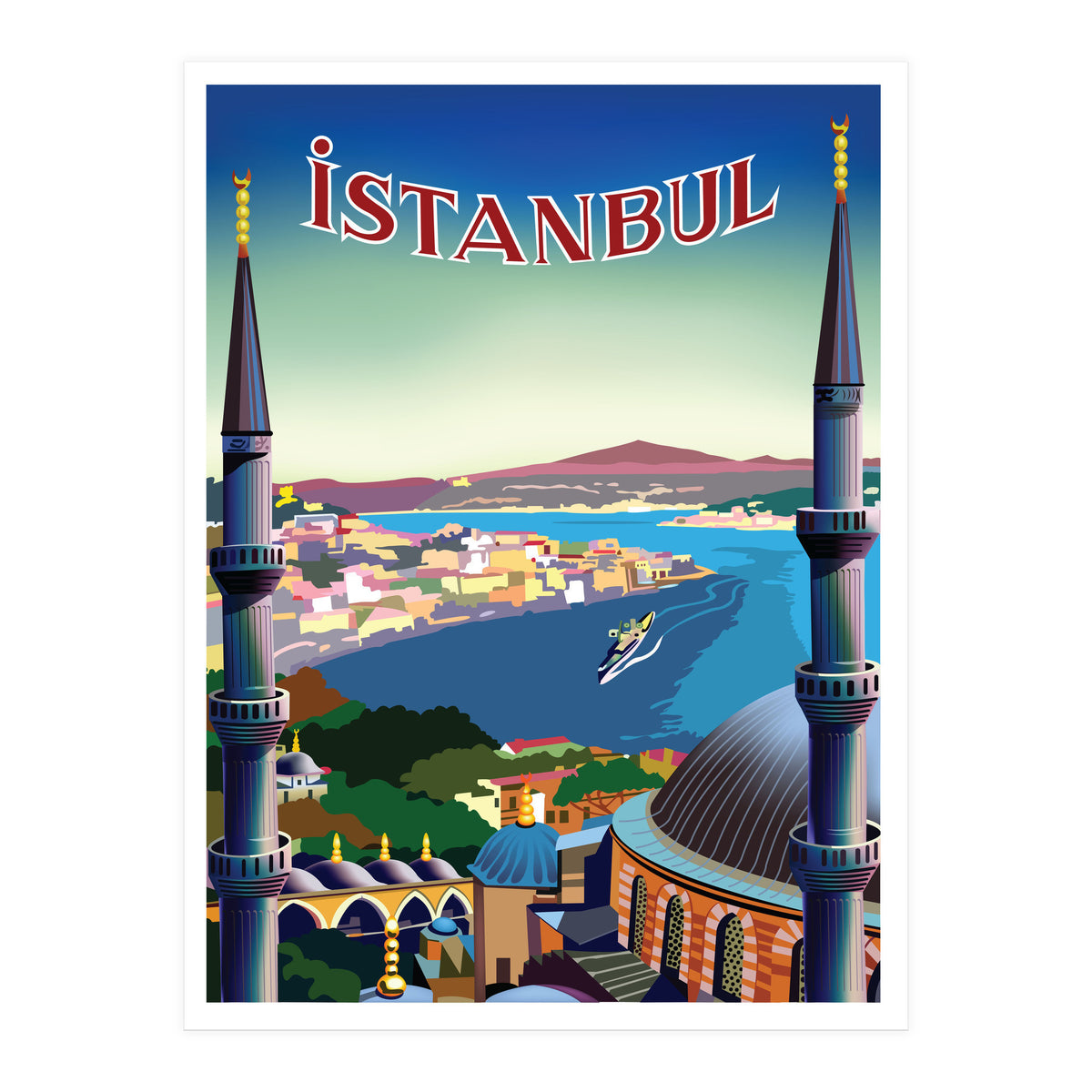 Istanbul, Turkey, Aerial View (Print Only)