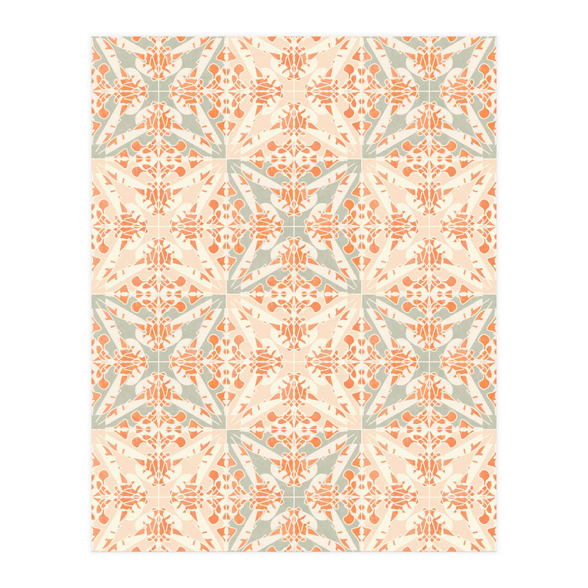 Coral Moth Tiles (Print Only)
