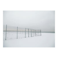 Fence in the Winter seascape (Print Only)