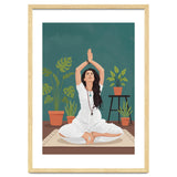 Serene Yoga Pose FitnessIllustration thumbnail