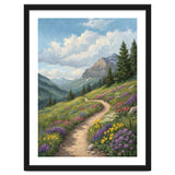 Serene Alpine Path Through Summer Wildflowers thumbnail