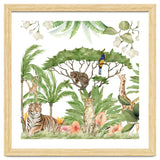 Watercolor Animals Savannah Landscape thumbnail