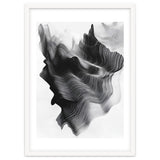 Abstract Black And White Wavy Lines Forming Organic Shapes thumbnail