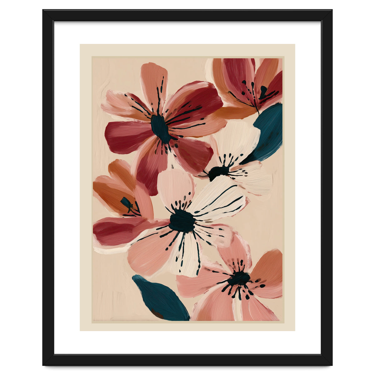 Blush And Wine Blossoms II