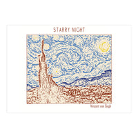 Starry Night – Vincent Van Gogh (Print Only)