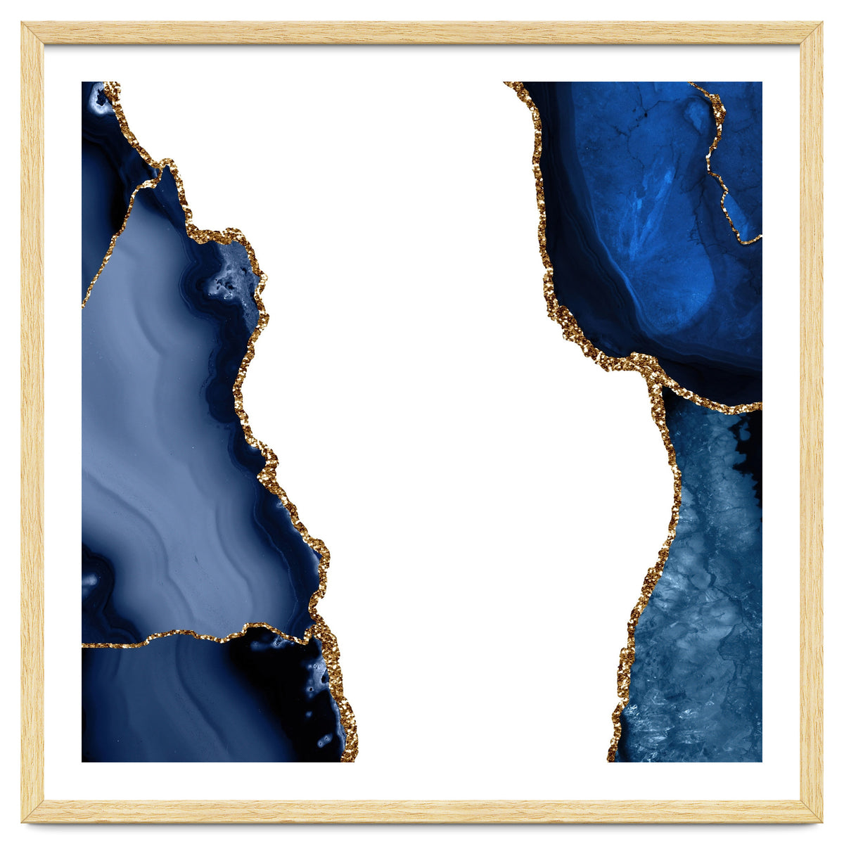 Navy & Gold Agate Texture 29