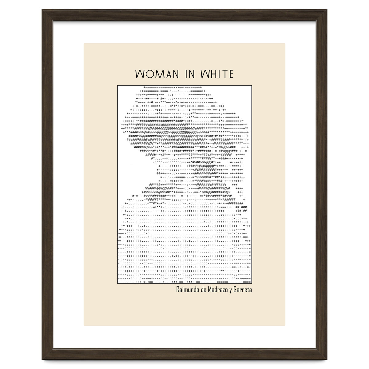Woman In White – Raimundo De Madrazo Y Garreta (ascii Art)