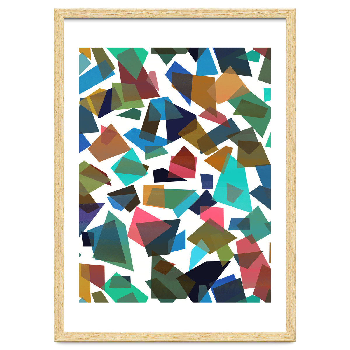 Geometric Squares Collage Colorful