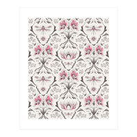 Bohemian Garden Pink Pattern (Print Only)